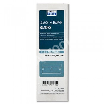 Replacement blades for glass scraper, 40 mm, 100 pcs. in box