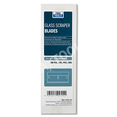 Replacement blades for glass scraper, 40 mm, 100 pcs. in box