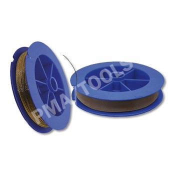 Gold wire, braided, 0,8 mm, 44 m on plastic dispenser