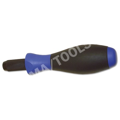 Professional PU scraper with short shaft, blue/black