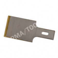 Chisel blades with titanium-coated cutting edge, bicolour, 20 mm, 10 pcs. in the package