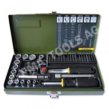 Socket wrench set, 39 pcs.