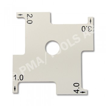 Calibration gauge for windscreens