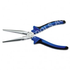 Long-nose pliers with extra long cutting edge