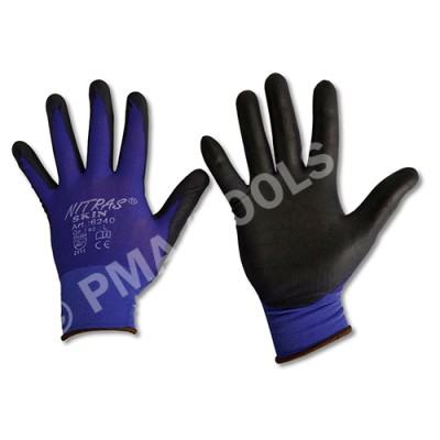 Safety gloves Skin, PU coated, size L