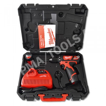 Milwaukee® Cordless power driver M12 BDD, 12 V, Li-Ion, 4 pcs.