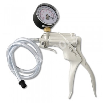 Vacuum pump with gauge incl. adapter