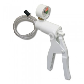 Vacuum pump with gauge incl. adapter