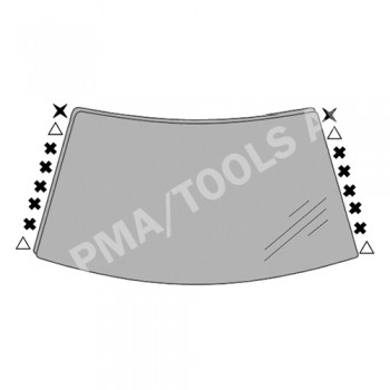 BMW X5 E70, 07-13, WS-Clip set A-pillar, 16 pcs.