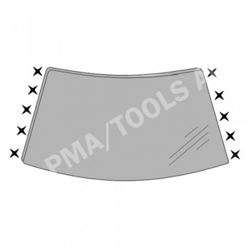 BMW X3 E83, 03-10, WS-Clip set A-pillar, 10 pcs.