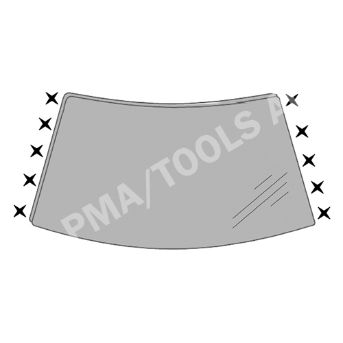 BMW X3 E83, 03-10, WS-Clip set A-pillar, 10 pcs.