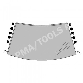 BMW X6 E71/E72, 08-14, WS-Clip set A-pillar, 12 pcs.