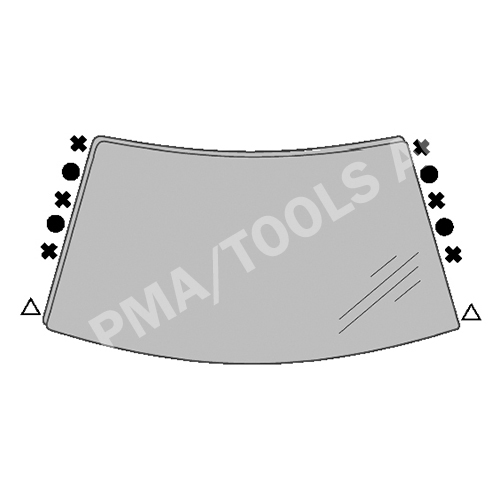 BMW X6 E71/E72, 08-14, WS-Clip set A-pillar, 12 pcs.