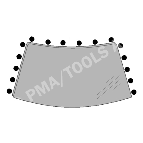 BMW 5 Series E34, 88-95, WS-Clip set, self-adh., 16 pcs.