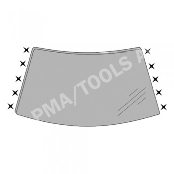 BMW 5 Series E60/E61, 03-10, WS-Clip set A-pillar, 10 pcs.
