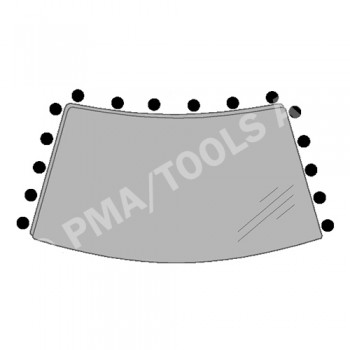 BMW 7 Series E32, 86-94, WS-Clip set, self-adh., 16 pcs.