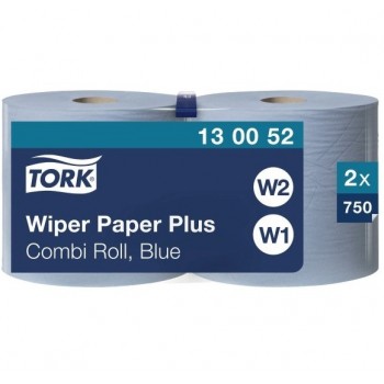 Tork Wiping Paper Plus, 2-ply, 23.5 cm, 255 m,