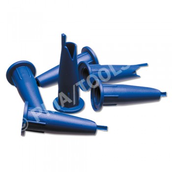Cartridge nozzles, precut, blue, 12 pcs. in bag