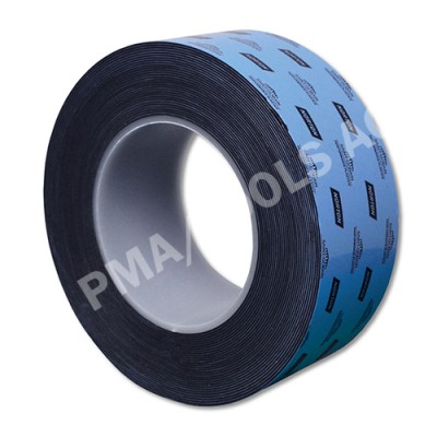 Double-sided urethane adhesive tape, black, 50 mm, 10 m roll