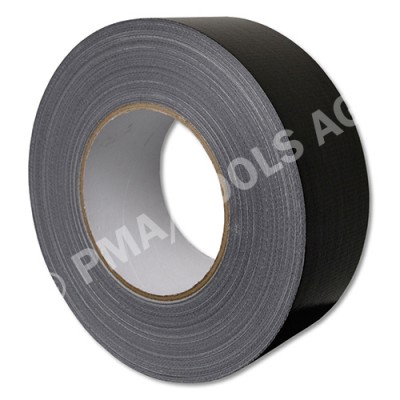 Fabric adhesive tape, black, 50 mm, 50 m roll