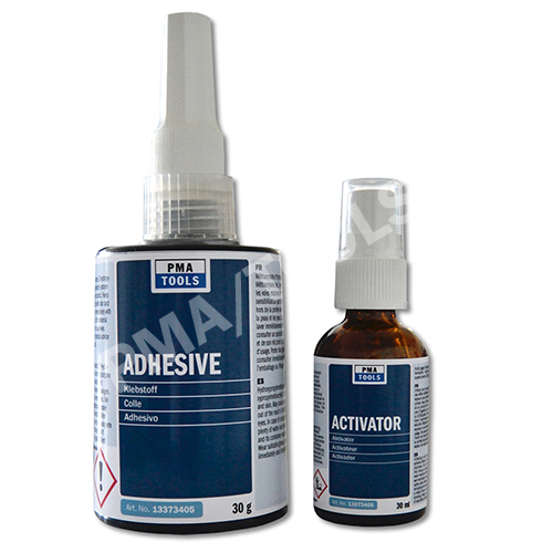 PT Glass/metal adhesive kit, 2 pcs.