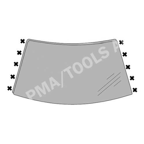 CITROEN C2, 02-10, WS-Clip set A-pillar, 10 pcs.