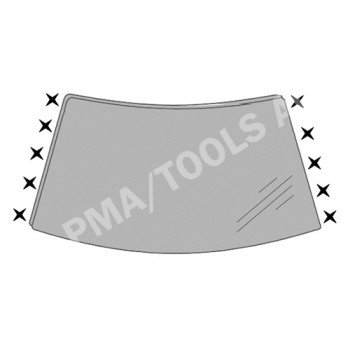 CITROEN C5, 08-17, WS-Clip set A-pillar, 10 pcs.
