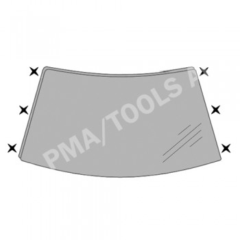 HONDA CR-V, 02-06, WS-Clip set A-pillar, 6 pcs.