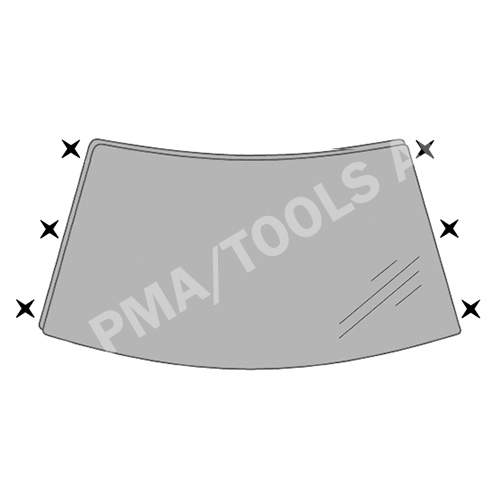 HONDA CR-V, 02-06, WS-Clip set A-pillar, 6 pcs.