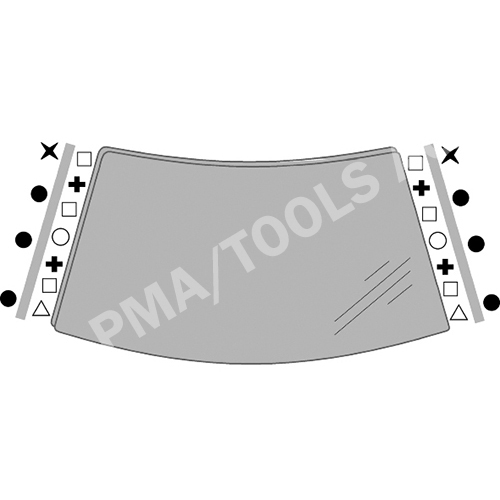 HONDA Civic 5dr, 01-05, WS-Clip set A-pillar, 22 pcs.