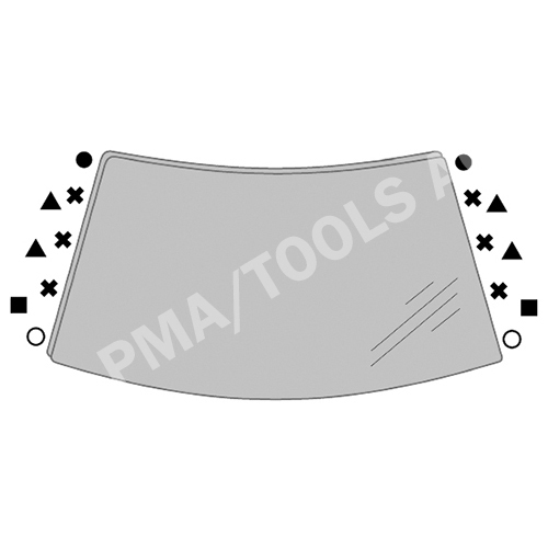 HONDA Civic 3dr, 01-05, WS-Clip set A-pillar, 16 pcs.