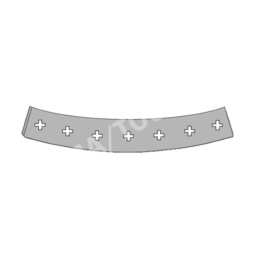 MAZDA 323 IV 5dr, 89-94, Fastener set waterpanel, 7 pcs.