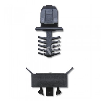 VW Sharan, 95-03, Fastener waterpanel, black