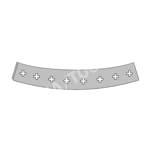 MERCEDES E-Class W211, 02-09, Fastener set waterpanel, 8 pcs.