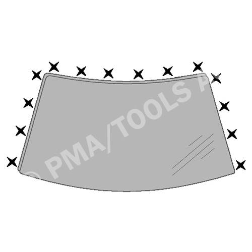 MITSUBISHI Pajero II, 91-00, WS-Clip set, 14 pcs.