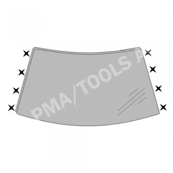 PEUGEOT 1007, 05-09, WS-Clip set A-pillar, 8 pcs.