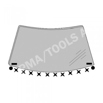 PEUGEOT 206/206+, 98-12, Fastener set waterpanel, 14 pcs.