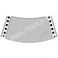 SEAT Toledo II, 99-04, WS-Clip set A-pillar, 12 pcs.