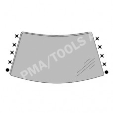 RENAULT Mégane CC, 03-10, WS-Clip set A-pillar, 10 pcs.