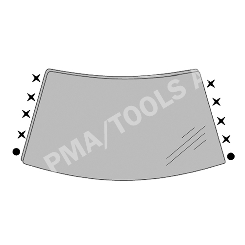 RENAULT Mégane CC, 03-10, WS-Clip set A-pillar, 10 pcs.