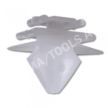 PEUGEOT 206/206+, 98-12, Fastener waterpanel, white
