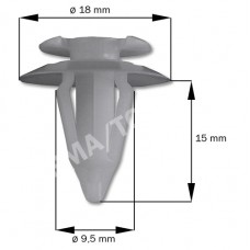 Fastener waterpanel/Inner panel, white