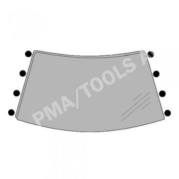 SKODA Fabia II, 07-14, WS-Clip set A-pillar, 8 pcs.