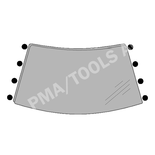 SKODA Fabia II, 07-14, WS-Clip set A-pillar, 8 pcs.