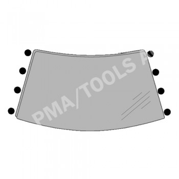 SUBARU Forester I, 97-02, WS-Clip set, 8 pcs.