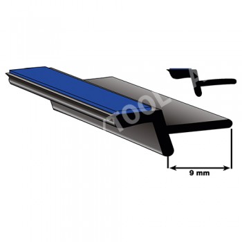 Underglass profile self-adh. with cover lip, 9 mm, 27 m (5024-27)