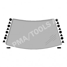 VOLVO S40/V40, 96-04, WS-Clip set A-pillar, 18 pcs.