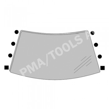 VOLVO S60/V70/XC70, 00-07, WS-Clip set A-pillar, 8 pcs.