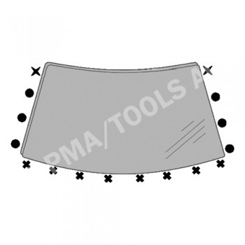 VOLVO S60/V70/XC70, 00-07, WS-Clip set, 16 pcs.