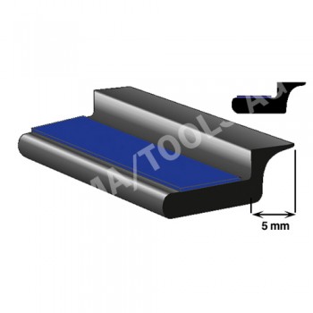 Underglass profile self-adh. with cover lip, 5 mm, 5 m (6044BSMR)